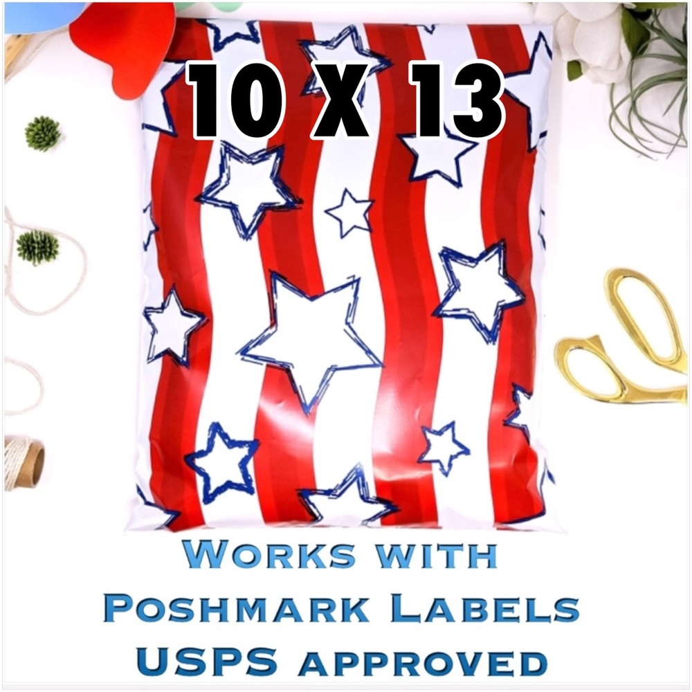 50 10X13 Stars Flag Mailers CLEARANCE - Picture 5 of 7
